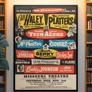 50s Rock n Roll Legends Poster in Concert