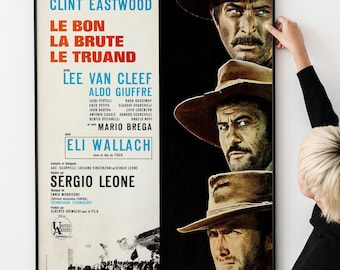 1960年代のレトロ西部劇映画ポスター、マカロニ・ウエスタンのアート