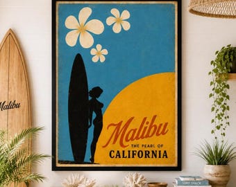 1960s Vintage Surf Rock Poster – Jumbo Retro Concert Print