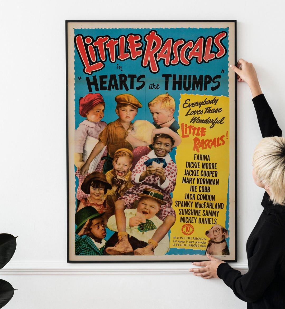 Little Rascals 1937 Film Poster – Retro Child Star Movie Memorabilia ...