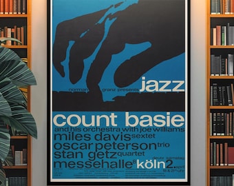 2 Retro 1960s Jazz Festival Poster – Vintage Concert Artwork, Classic Bebop and Blues Music PRINTABLE DOWNLOAD