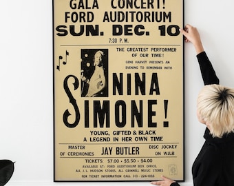 Vintage 70s Jazz Concert Poster – Classic Jazz & Soul Concert Print, Retro R and B Festival Memorabilia