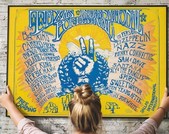 60s International Festival Poster – Retro Pop Music Art, Vintage Concert Memorabilia PRINTABLE DOWNLOAD