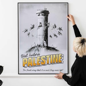 Impresión de póster de viaje a Palestina vintage