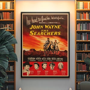 The Searchers 1956 Western Movie Poster – Classic Cowboy Film Art Print PRINTABLE DOWNLOAD