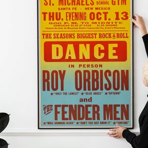 60s Vintage Rock Concert Poster – Retro Music Collectible, Classic Band Print