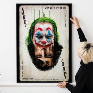Joker Movie Poster – Modern Villain Thriller Film Print