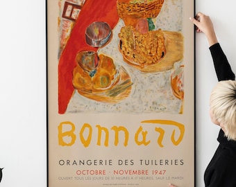 Vintage French Art Poster – Retro 1940s Exhibition Print, Classic Museum Wall Art, Retro museum art, Exhibition wall art