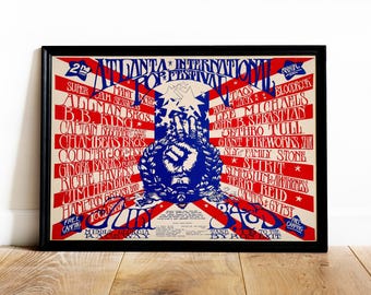 Vintage Music Festival Poster – Retro 1960s Pop Art, Classic Festival Memorabilia, Iconic Concert Wall Art PRINTABLE DOWNLOAD