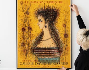 1950s French Art Exhibition Poster Print