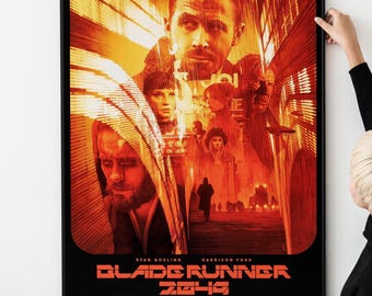 Futuristische scifi-filmposter – retro cyberpunkkunst, iconische film voor verzamelobjecten AFDRUKBARE DOWNLOAD