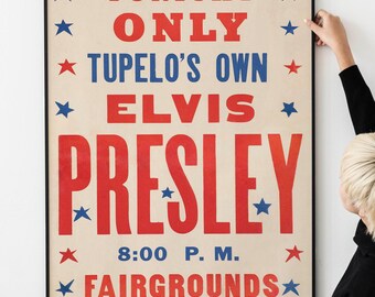 Retro 50s Music Poster – Vintage Concert Art, Classic Rock Era Decor, Iconic Band Memorabilia