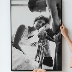 Iconic Jazz Greats Halina and Chet Baker, Redondo Beach, 1955 Print PRINTABLE DOWNLOAD