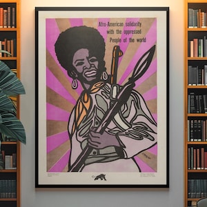Revolutionaire burgerrechtenposter jaren 1960 protestposter jaren 60 burgerrechten protestposter, activist print
