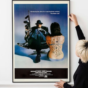 The Italian Job Poster – 1969 UK Release Vintage Heist Movie Print