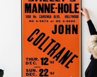 1966 Vintage Jazz Concert Poster – Classic Bebop Swing Blues Print, Retro 60s Music Festival Collectible