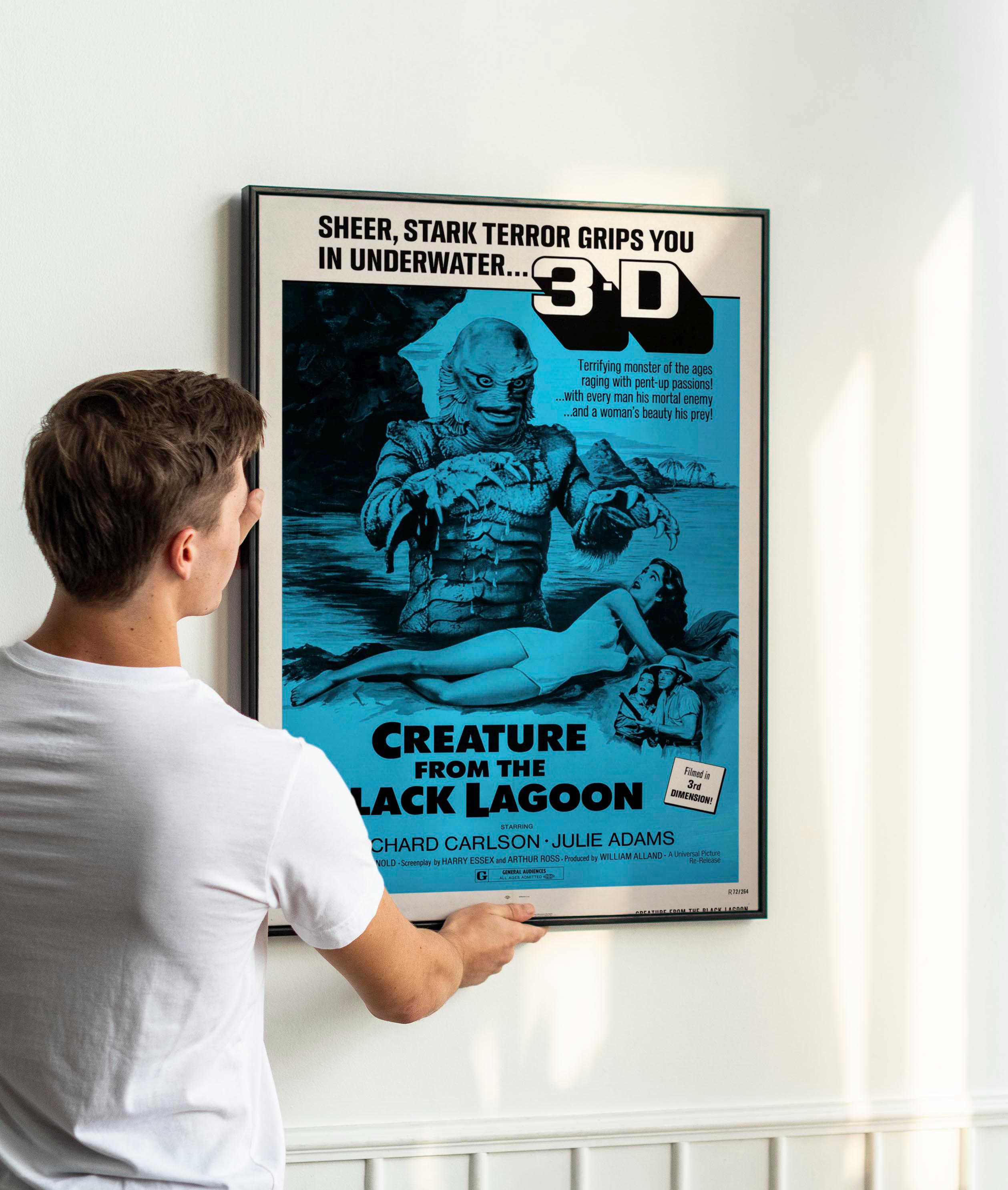 1950s Vintage Sci-fi Horror Poster – Classic Retro Monster B Movie