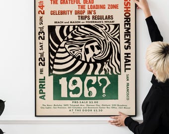 1960年代ヴィンテージサイケデリックロックポスター – レトロ