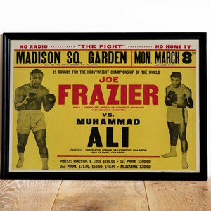 Póster de evento de boxeo retro: recuerdos de la noche de pelea de pesos pesados de los años 70. Póster de campeones de boxeo legendarios.