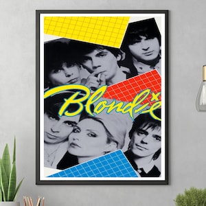 Retro 80s Rock Poster – Classic Punk & New Wave Memorabilia Collectible