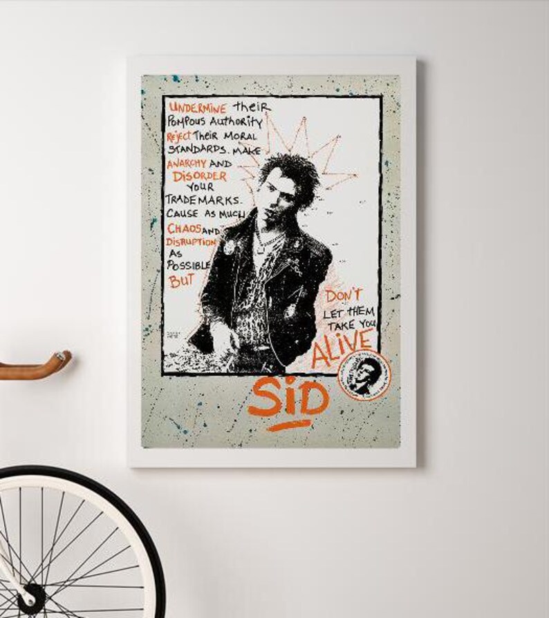 80s Punk Rock Poster – Retro Alternative Music Print, Vintage Concert ...