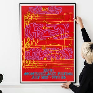 Jazz Festival Poster – Vintage 80s Jazz Wall Art Classic Jazz Concert