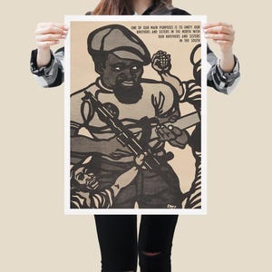 Civil Rights Era Black Panther Poster - Protest Poster 60s Civil Rights Protest Poster, Activist Print