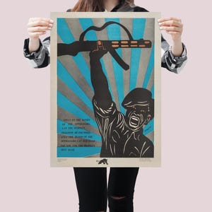 Emory Douglas Black Panther Poster – 1960s Civil Rights Movement Poster, Activist Print PRINTABLE DOWNLOAD