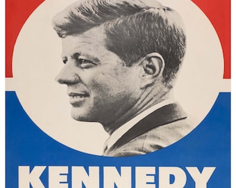 John F. Kennedy Presidential Campaign Poster 1960 JFK PRINTABLE DOWNLOAD