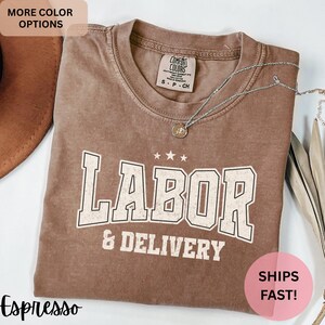Labor and Delivery nurse Shirt, Comfort colors  L&D tshirt, NICU shirt, nurse appreciation gift, graduation gift 2025, labor nurse