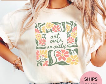 Art Therapy Shirt, Art Therapist tshirt, t-shirt, new therapist gift, comfort colors, therapist appreciation gifts, women shirts