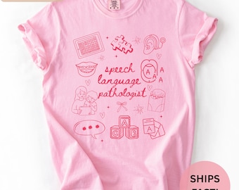 Speech Therapy Shirt, Speech Therapist Shirt, Speech pathology, slp graduation gift, comfort colors, fall tshirt, teacher appreciation