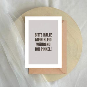 Karte Trauzeugin fragen | Lustig | Möchtest du meine Trauzeugin werden? | Geschenk | Postkarte | Taupe | Geburtstag | Briefumschlag | Witz