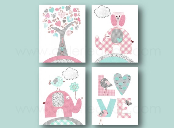 turquoise nursery decor