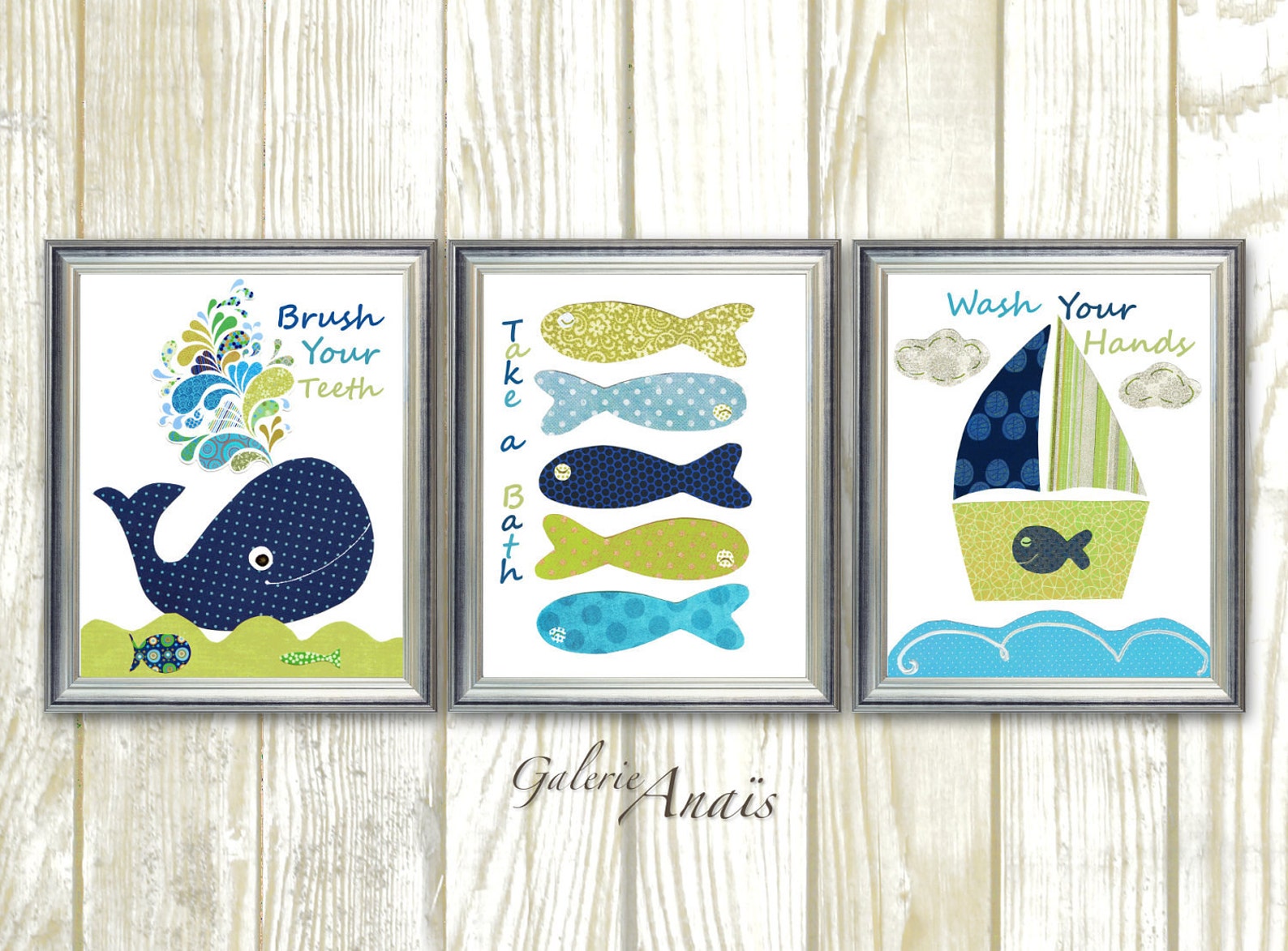 Nautical Nursery Wall Art Bathroom art Take a bath Brush Wash Etsy