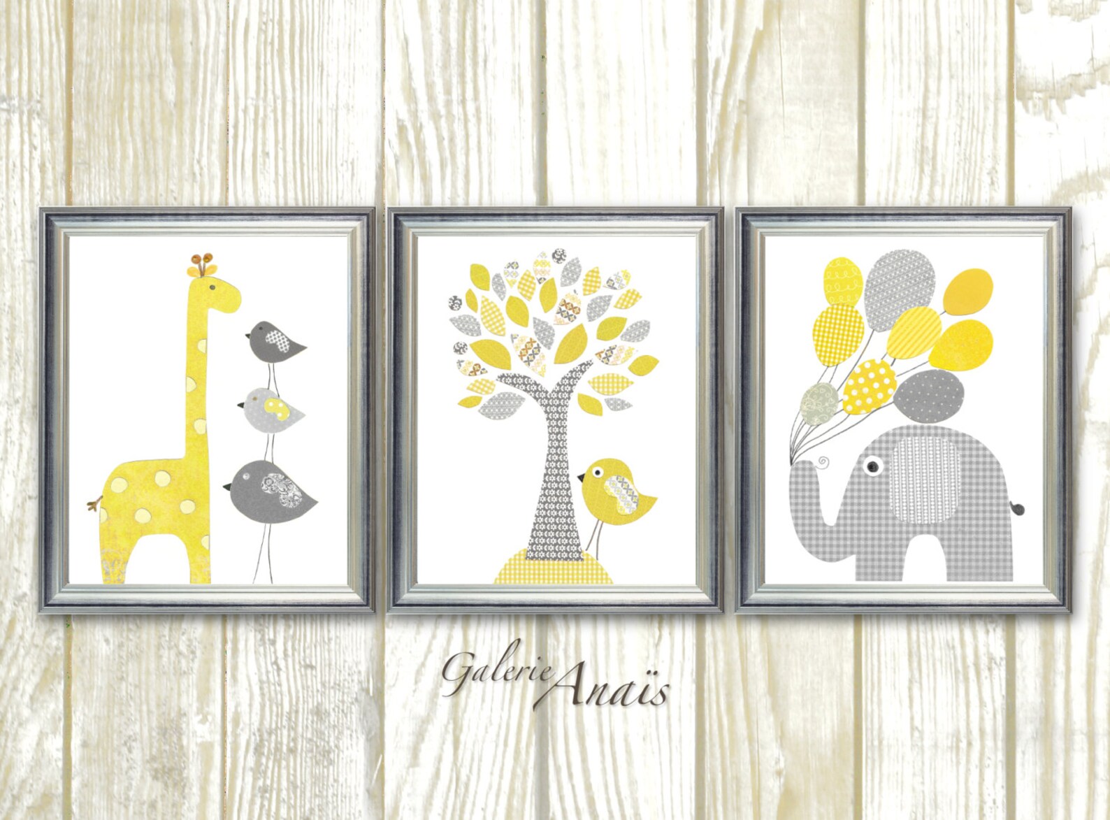 Baby Room Decor Yellow and Gray Nursery Baby Boy Nursery Decor Etsy