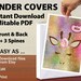 see more listings in the Binder Cover Printables section