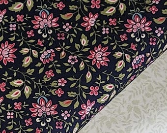 Floral Fabric Historical MARCUS Fabrics Quilters Cotton BTY By The Yard Continuous Cuts