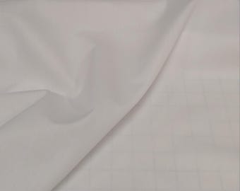 Solid White Poly Cotton Fabric By The Yard BTY Continuous Cuts CLOSEOUT