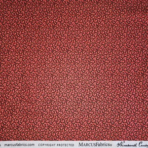 Sunflower Fabric Blenders Historical Quilters Cotton BTY By The Yard Continuous Cuts Vines / Red
