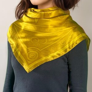 Carré De Soie Foulard JAEGER - Motif London-Paris-New-York - Roulotté - Vintage - Occasion
