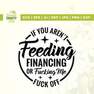 Se non mi stai dando da mangiare, finanziando o fottendo, vaffanculo Svg, Cricut, Sublimazione, Sarcasmo Svg, Manica Svg, Disegni divertenti per adulti, Snarky Svg