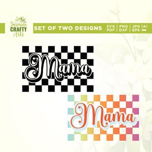 Mama Svg, Mama Xadrez Arco-Íris Svg, Cricut, Sublimação, Dia das Mães Neon Svg, Arquivo Digital, Mom Svg, Presente para Mamãe Svg, Mother Svg, Vinil