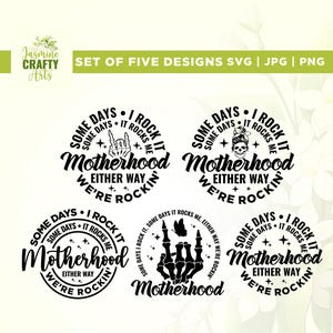 Maternité un jour, je l'aime Svg, conception Svg de maternité, Cricut, sublimation, Svg maman drôle, Svg squelette roche drôle maternité, thermocollant