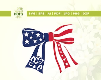 Coquette American Girl Bow SVG, 4. Juli Shirt (Digitaler Download)
