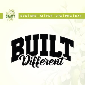 Construido diferente Svg, Carácter fuerte Svg, Cricut, Sublimación, Emprendedor Svg, Motivación Svg, Autoconfianza Svg, Negocios Svg, Vinilo