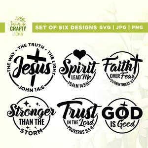 Christelijke citaten bundel Svg, God is goed Svg, Cricut, sublimatie, christelijk ontwerp Svg, bijbel vers shirt Svg, Bijbel svg, inspirerende Svg