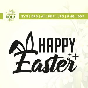 Buona Pasqua in formato SVG, Orecchie da coniglio in formato SVG, Pasqua in formato SVG, Cricut, Sublimazione, Versetto della Bibbia in formato SVG, Disegno della Bibbia in formato SVG, Religioso in formato SVG, Gesù in formato SVG, Festività in formato SVG