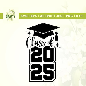 Klasse van 2025 Svg, Senior Grad Svg, Cricut, sublimatie, middelbare school afstuderen Svg, afstuderen 2025 Svg, High School Shirt, Senior 2025 Svg