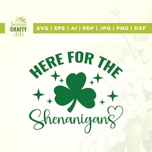 Hier für Shenanigans SVG, St. Patricks Day SVG, Cricut, Sublimation, St. Paddys Day svg, irische svg, Lucky svg, lustige St Patricks day svg